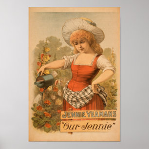 Jennie Yeamans "vår Jennie" Theatreaffisch Poster