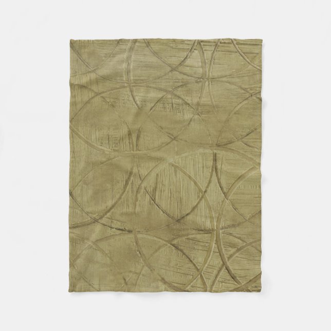 Jennifer Goldbergers målning av länkade cirklar Fleecefilt (Framsidan)