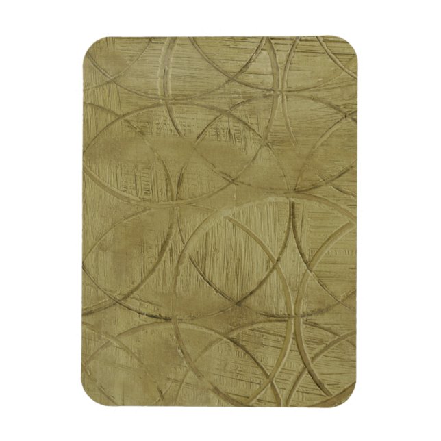 Jennifer Goldbergers målning av länkade cirklar Magnet (Vertikal)