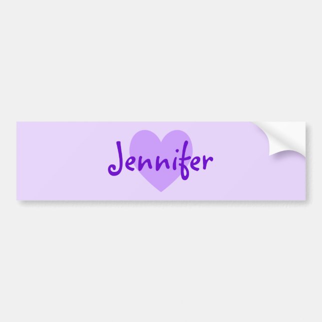 Jennifer i Lila Bildekal (Framsidan)