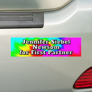 Jennifer Seibel Newsom som första partner Bildekal