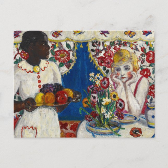 Jenny and Genevieve, 1915 by Florine Stettheimer Vykort (Framsida)