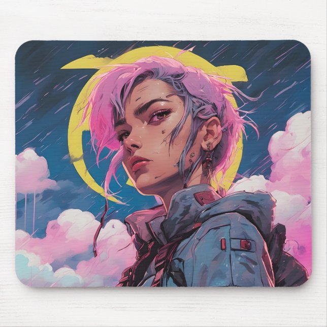 Jenny Cyberpunk Tapis de souris Musmatta (Framsidan)