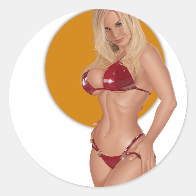 Jenny klistermärkear runt klistermärke (Framsida)