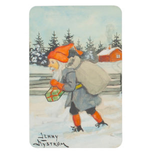 Jenny Nystrom - julillustration på svenska Magnet