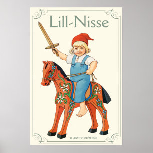 Jenny Nyström Lill-Nisse rider till krig CC0316 Poster