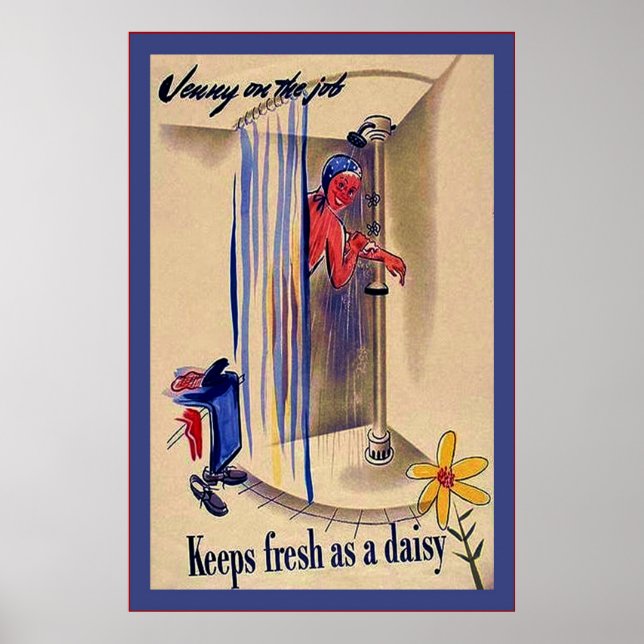 Jenny på jobb~Vintage Världskrig 2 Poster (Framsidan)