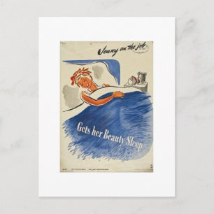 Jenny på jobbet får hennes bästa sömn vykort