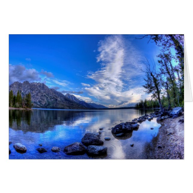 Jenny på morgonen hälsningskort (Framsidan Horizontal)