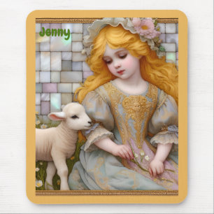 JENNY ~ Pastel Girl Piglet ~ Mousepad Musmatta