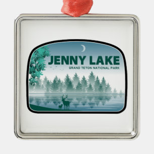 Jenny Sjö Grand Teton nationalpark Hjort Julgransprydnad Metall