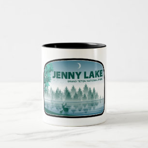 Jenny Sjö Grand Teton nationalpark Hjort Två-Tonad Mugg