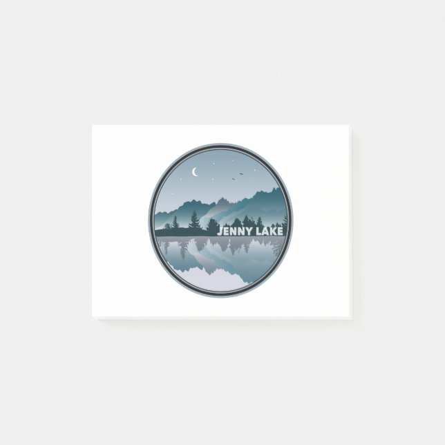 Jenny Sjö Grand Teton nationalpark Reflection Post-it Block (Framsida)