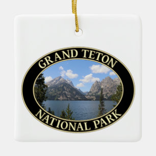 Jenny Sjö i Grand Teton nationalpark i Wyoming Julgransprydnad Keramik