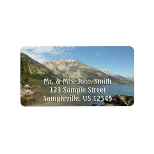 Jenny Sjö vid Grand Teton nationalpark Adressetikett