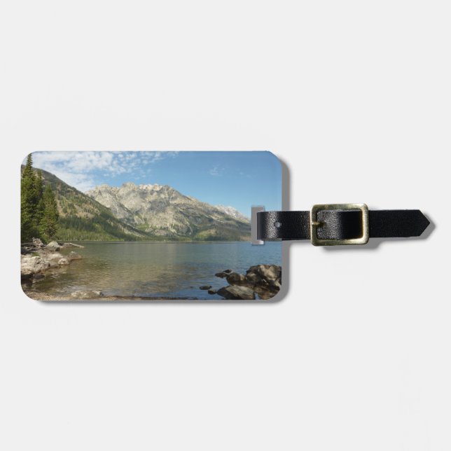 Jenny Sjö vid Grand Teton nationalpark Bagagebricka (Horisontell Framsida)