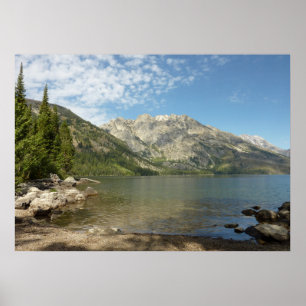 Jenny Sjö vid Grand Teton nationalpark Poster