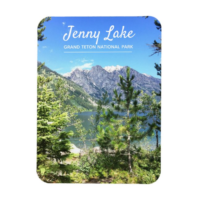 Jenny Sjö Wyoming | Grand Teton nationalpark Magnet (Vertikal)