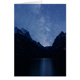Jenny sjön reflekterar det Milky långt Hälsningskort