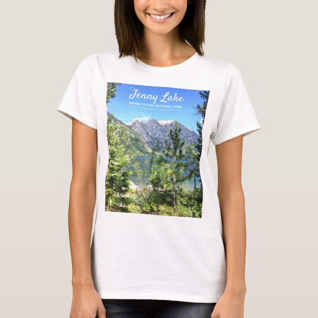 Jenny storslagna Teton berg för sjö | T Shirt (Framsida)