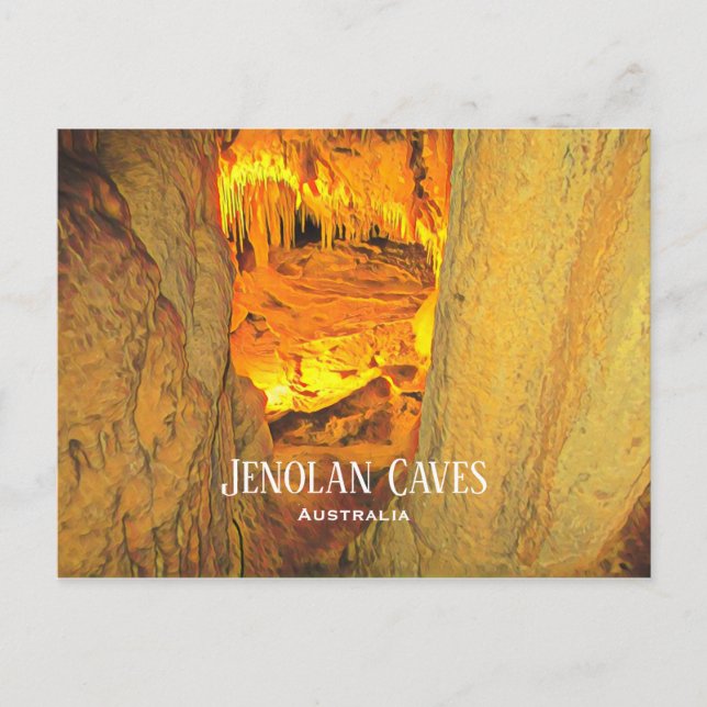 Jenolan Caves kalkstensgrottor Australien Vykort (Framsida)
