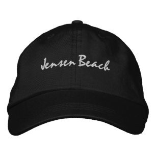 Jensen Beach Florida Embroized Baseball Hat Broderad Keps