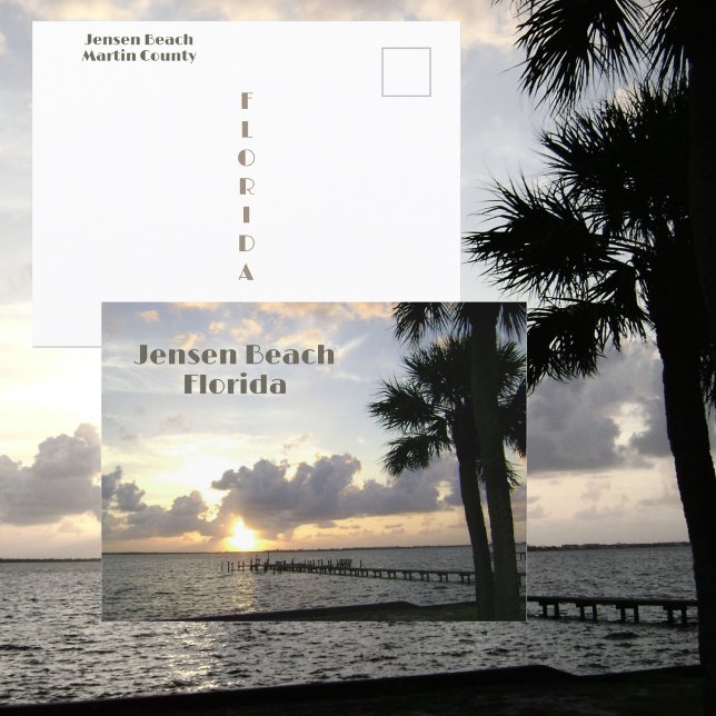 Jensen Beach Florida Sunrise Photographic Vykort (Skapare uppladdad)