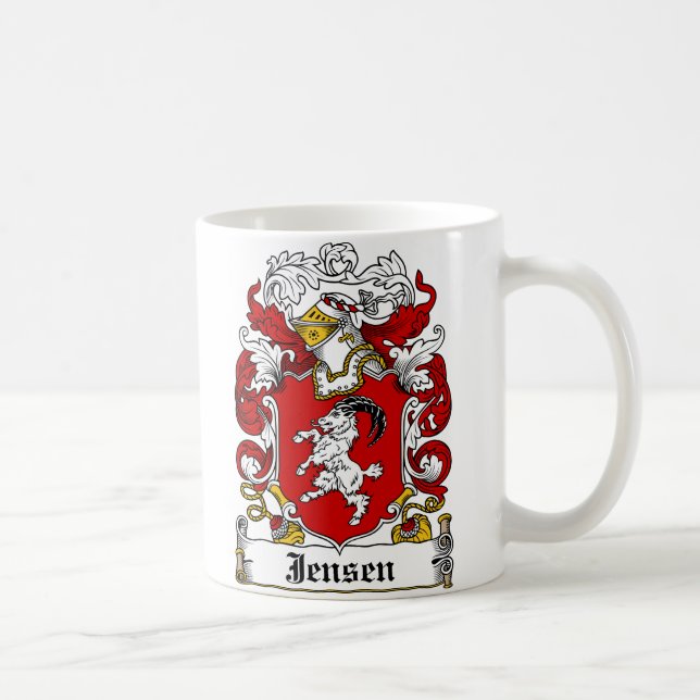 Jensen familjvapensköld kaffemugg (Höger)