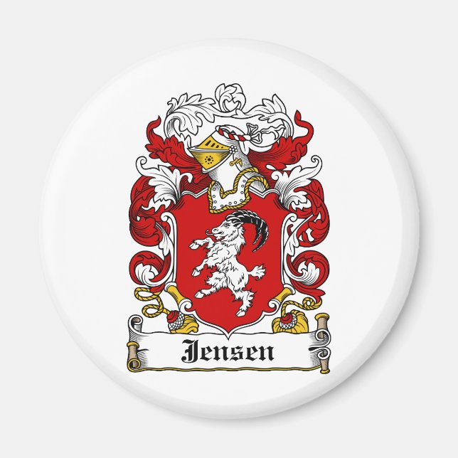 Jensen Family Crest Magnet (Framsidan)