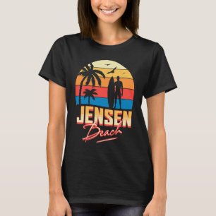Jensen Florida Beach Surfing Surfer Ocean Summer T Shirt