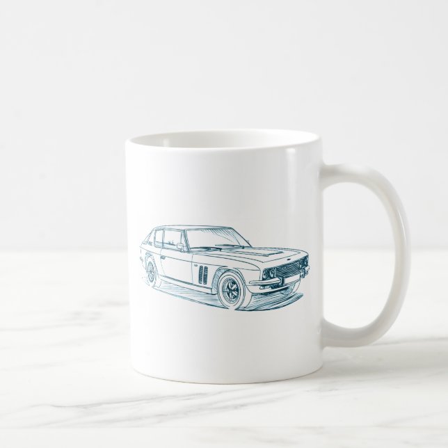 Jensen militärt jaktplan kaffemugg (Höger)