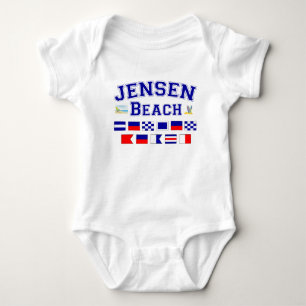 Jensen strand, FL - nautiskt stava för flagga Tee