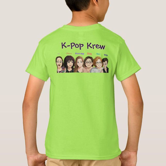 jenX Tunes Merch Kids T Shirt (Baksida)