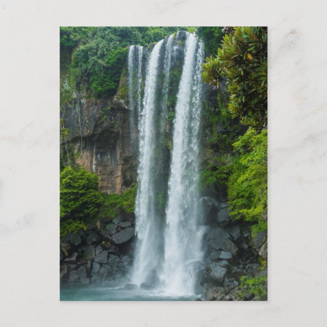 Jeongbang vattenfall, Sydkorea Vykort (Framsida)