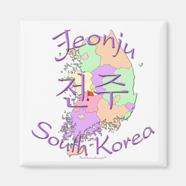 Jeonju Sydkorea Magnet (Framsidan)