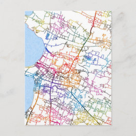 Jepara Indonesia City Map Vykort