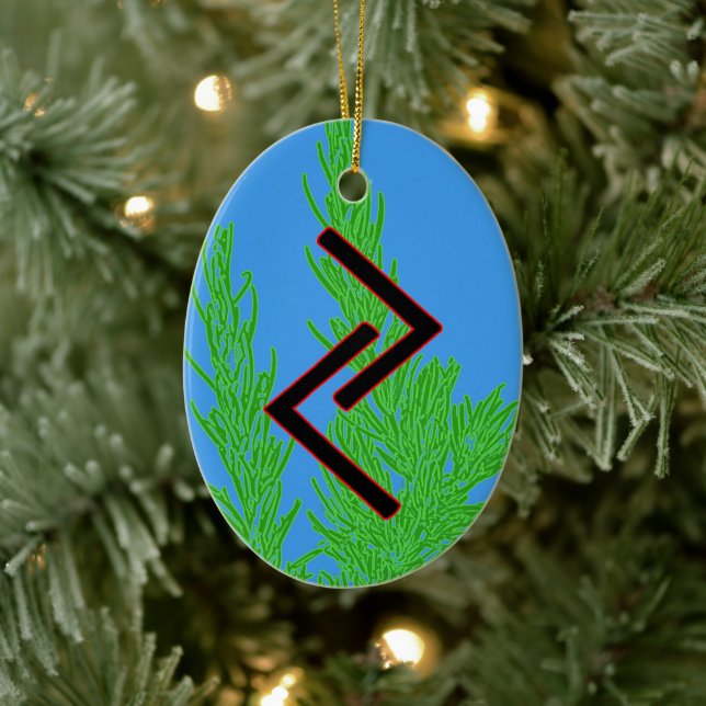 Jera Viking Rune Yule Ornament - Harvest! (Träd)