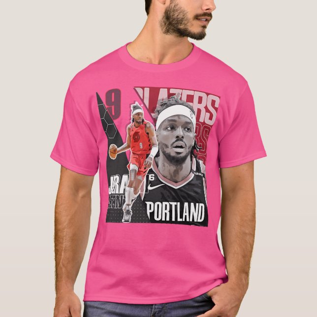 Jerami Grant Basketball Shirt Tapestry T Shirt (Framsida)