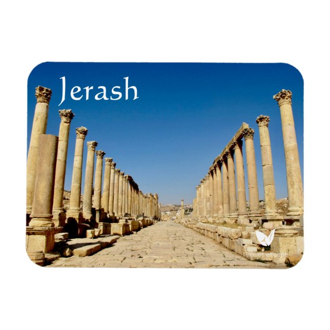 Jerash in Jordan magnet by Velvet Escape (Horisontell)