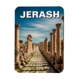 Jerash Jordan Travel Magnet