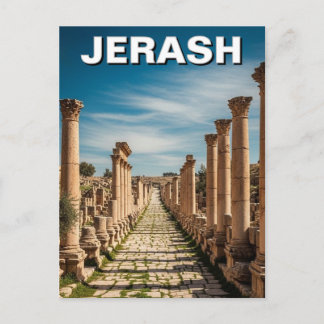 Jerash Jordan Travel Vykort