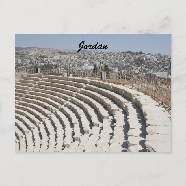 jerash roman amhitheater vykort (Framsida)