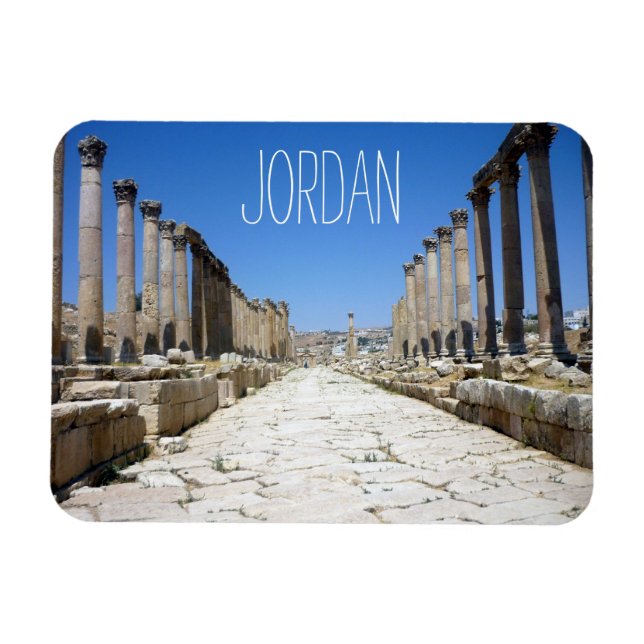 jerash street jordan magnet (Horisontell)