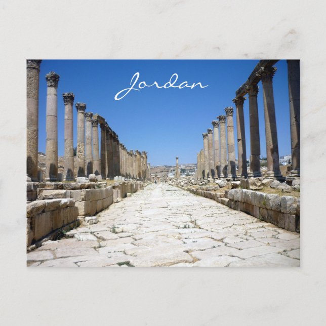 jerash street vykort (Framsida)