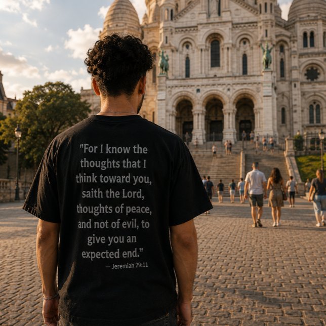 Jeremia 29:11 Bibelvers T-Shirt (Skapare uppladdad)