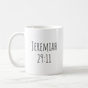 "Jeremia 29:11"-muggen Kaffemugg