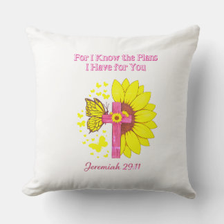 Jeremia 29:11 Solros Cross Kristet Tros T‑Shirt Kudde