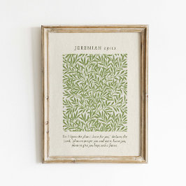 Jeremia 29:11 Ty jag vet de planer Poster