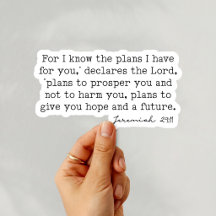 Jeremia 29:11 Ty jag vet de planerna