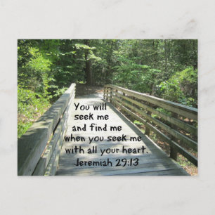 Jeremia 29:13 vykort